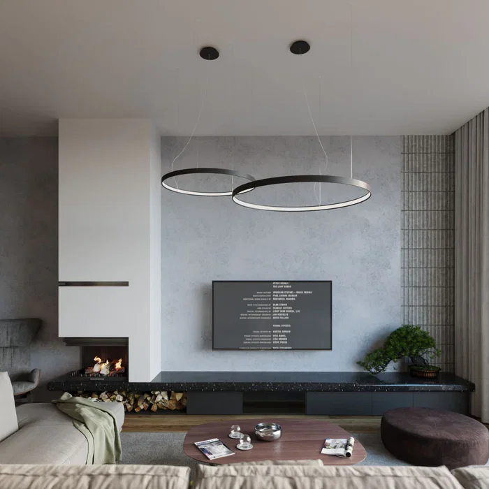 RIO Lámpara Colgante LED RIO 55 Diseño Minimalista 3000K SOL-TH.105 para Sala de Estar o Comercio