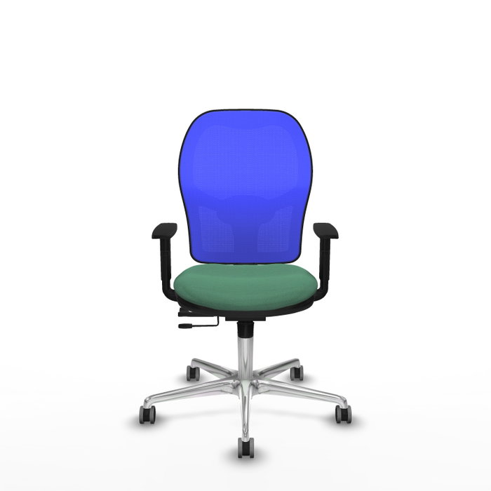 PIQUERAS Y CRESPO Silla de oficina Jorquera Verde esmeralda y Azul