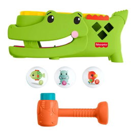 Fisher-Price Cocodrilo Golpea Y Lanza Juguete de Actividades