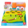 Fisher-Price Cocodrilo Golpea Y Lanza Jlb94 Juguete de Actividades con Martillo y 3 Pelotas para Bebés +6 Meses