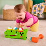 Fisher-Price Cocodrilo Golpea Y Lanza Jlb94 Juguete de Actividades con Martillo y 3 Pelotas para Bebés +6 Meses