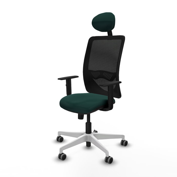 PIQUERAS Y CRESPO Silla de oficina Zulema con mecanismo Sincro, Verde botella y Negro PIQUERAS Y CRESPO Silla de oficina Zulema con mecanismo Sincro, Verde botella y Negro