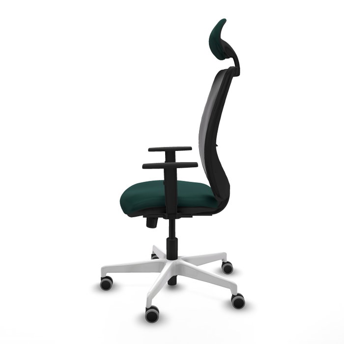 PIQUERAS Y CRESPO Silla de oficina Zulema con mecanismo Sincro, Verde botella y Negro PIQUERAS Y CRESPO Silla de oficina Zulema con mecanismo Sincro, Verde botella y Negro
