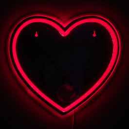 Home Deco Factory Espejo LED Corazón 30 cm