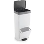 Kitchen Move Cubo de Reciclaje de Cocina 70L, Compartimento Vertical Doble, Blanco, KIT1710465621581