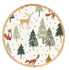 DKD Home Decor Salvamanteles de Fieltro Multicolor, Pack de 12 unidades