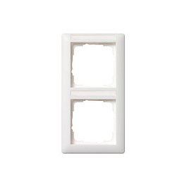 GIRA Marco para 2 dispositivos 110227 Blanco mate vertical