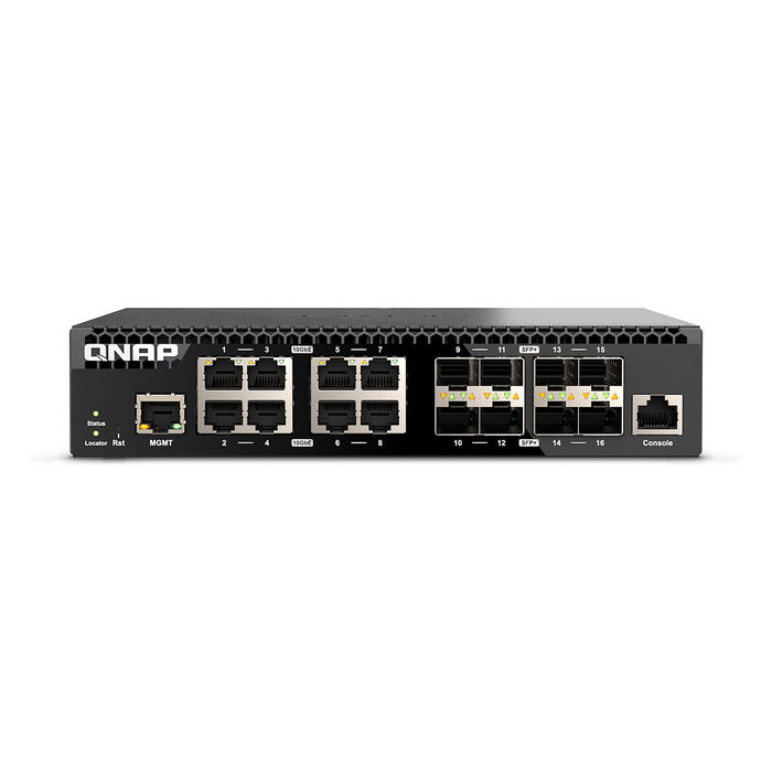 QNAP QSW-M3216R-8S8T Switch Gestionado 10G L2/L3 16 Puertos Negro