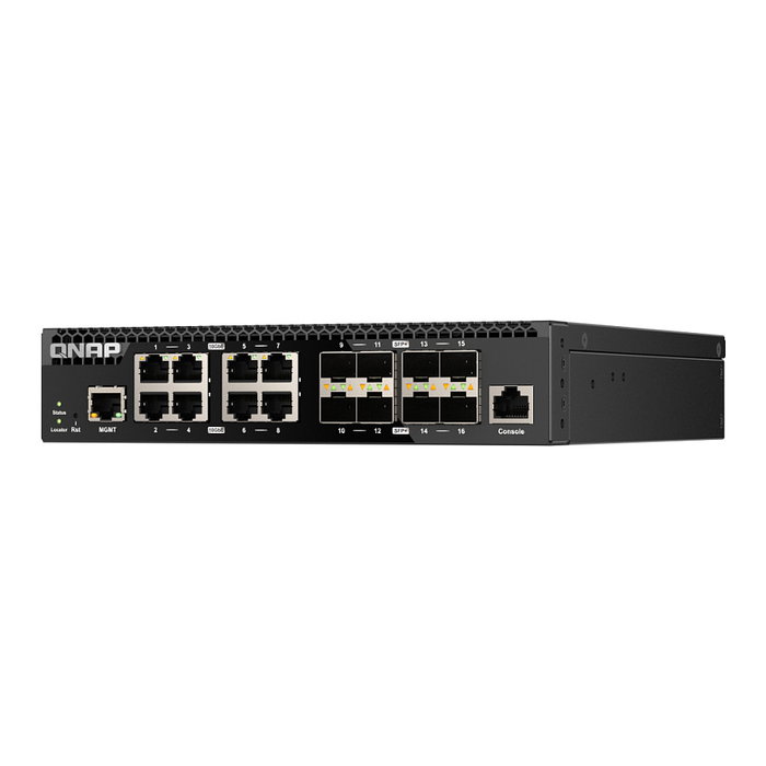 QNAP QSW-M3216R-8S8T Switch Gestionado 10G L2/L3 16 Puertos Negro