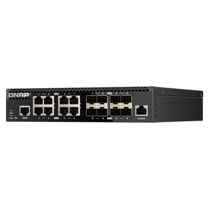 QNAP QSW-M3216R-8S8T Switch Gestionado 10G L2/L3 16 Puertos Negro
