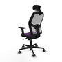 PIQUERAS Y CRESPO Silla de oficina Jorquera Morado/Gris