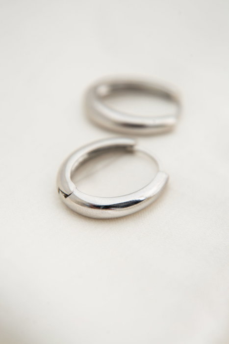 Heliophilia Silver Pendientes CKP9255 Metal con Acabado Lacado Elegantes y Antialérgicos 2.5 cm