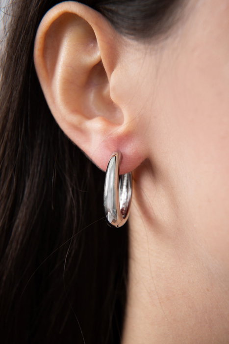 Heliophilia Silver Pendientes CKP9255 Metal con Acabado Lacado Elegantes y Antialérgicos 2.5 cm
