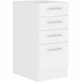Atlas Mueble bajo con 4 cajones - Blanco - L40cm