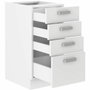 Atlas Mueble bajo con 4 cajones - Blanco - L40cm
