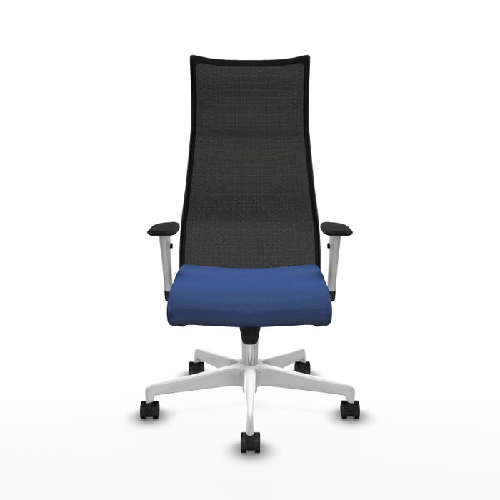PIQUERAS Y CRESPO Sillón Albacete con mecanismo Sincro, Azul marino y Negro
