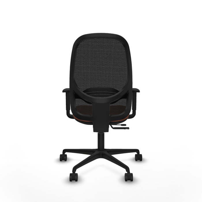 PIQUERAS Y CRESPO Silla de oficina Cilanco con mecanismo Sincro/Traslack, Marrón y Negro