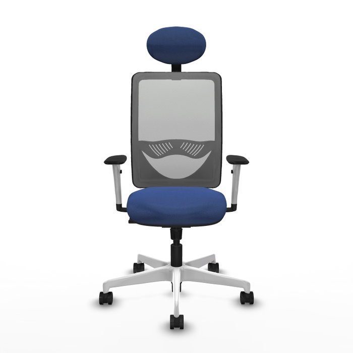 PIQUERAS Y CRESPO Silla de oficina Zulema con mecanismo Sincro, Azul marino y Gris PIQUERAS Y CRESPO Silla de oficina Zulema con mecanismo Sincro, Azul marino y Gris