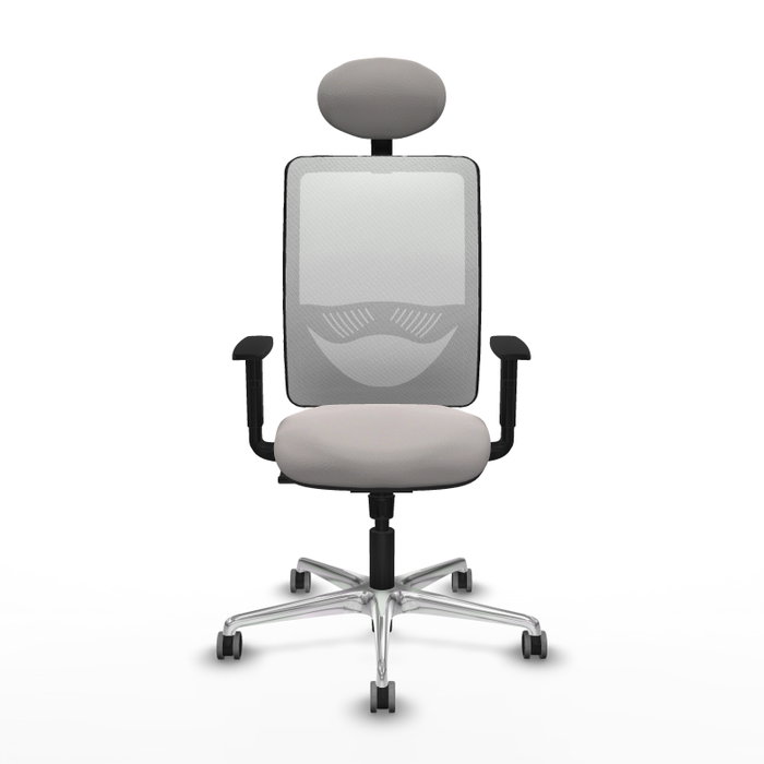 PIQUERAS Y CRESPO Silla de oficina Zulema con mecanismo Sincro y cabecero fijo, Blanco PIQUERAS Y CRESPO Silla de oficina Zulema con mecanismo Sincro y cabecero fijo, Blanco