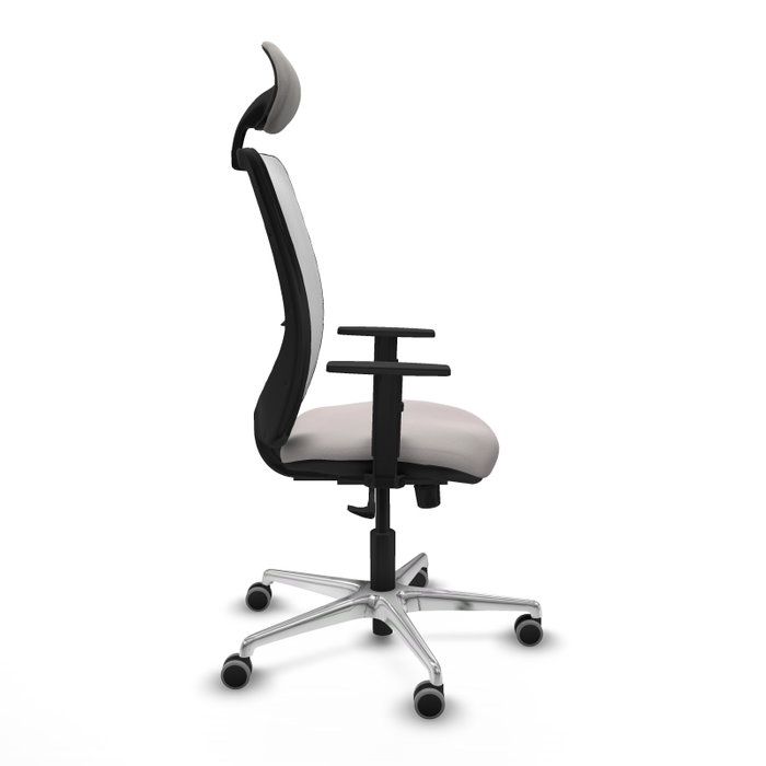 PIQUERAS Y CRESPO Silla de oficina Zulema con mecanismo Sincro y cabecero fijo, Blanco PIQUERAS Y CRESPO Silla de oficina Zulema con mecanismo Sincro y cabecero fijo, Blanco