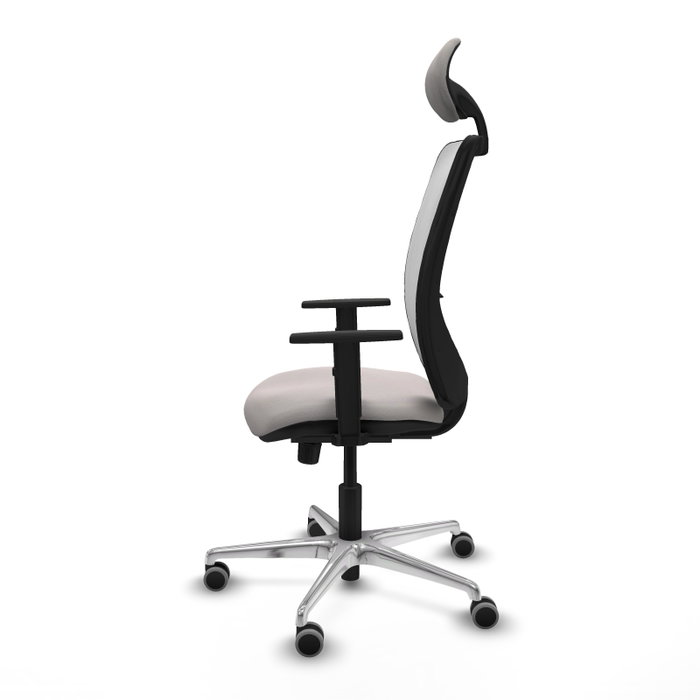 PIQUERAS Y CRESPO Silla de oficina Zulema con mecanismo Sincro y cabecero fijo, Blanco PIQUERAS Y CRESPO Silla de oficina Zulema con mecanismo Sincro y cabecero fijo, Blanco