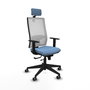 PIQUERAS Y CRESPO Silla de oficina Horna Sincro/Traslack Azul cielo/Blanco