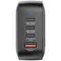 Verbatim Mini GaN Wall Charger 100W 3xUSB-C, 1xUSB-A, Negro