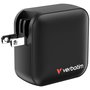 Verbatim Mini GaN Wall Charger 100W 3xUSB-C, 1xUSB-A, Negro
