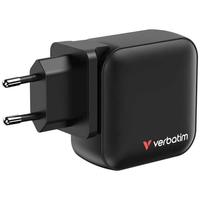 Verbatim Mini GaN Wall Charger 100W 3xUSB-C, 1xUSB-A, Negro Verbatim Mini GaN Wall Charger 100W 3xUSB-C, 1xUSB-A, Negro