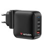 Verbatim Mini GaN Wall Charger 100W 3xUSB-C, 1xUSB-A, Negro