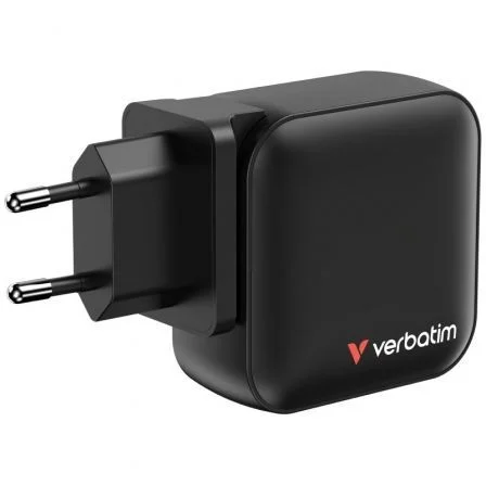 Verbatim Mini GaN Wall Charger 100W 4 Puertos USB-C PD/USB-A QC, Cargador Viaje Universal, 32231