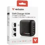 Verbatim Mini GaN Wall Charger 100W 4 Puertos USB-C PD/USB-A QC, Cargador Viaje Universal, 32231