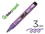 Liderpapel Rotulador Acrilico Base Agua Todo Tipo de Superficie Punta Redonda 3 mm Malva