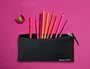 Liderpapel Estuche portatodo plano ancho negro 200x100 mm