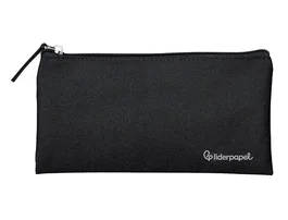 Liderpapel Estuche portatodo plano ancho negro 200x100 mm