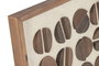 DKD Home Decor Cuadro de Madera Reciclada Pino 62x4x82 Círculos 3D