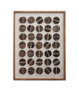DKD Home Decor Cuadro de Madera Reciclada Pino 62x4x82 Círculos 3D