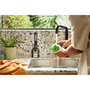Joseph Joseph SinkTech Cepillo para lavar platos con dispensador y soporte de acero inoxidable
