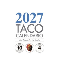 MENSAJERO Taco Calendario Sagrado Corazón de Jesús 2026 con Peana