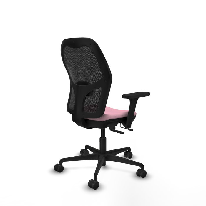 PIQUERAS Y CRESPO Silla de oficina Jorquera Rosa con Brazos 3D PIQUERAS Y CRESPO Silla de oficina Jorquera Rosa con Brazos 3D