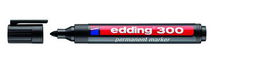 Marcador Permanente Edding 300 Conico Negro (Set de 10)