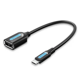 Vention CCUBB Cable USB 2.0 Micro-USB B Macho a USB A Hembra 15 cm (0.15 m) Negro - 480 Mbps