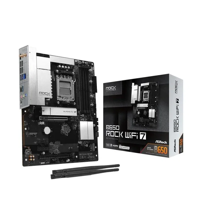 ASRock B650 ROCK WIFI 7 AM5 DDR5 PCIe 5.0 ATX ASRock B650 ROCK WIFI 7 AM5 DDR5 PCIe 5.0 ATX