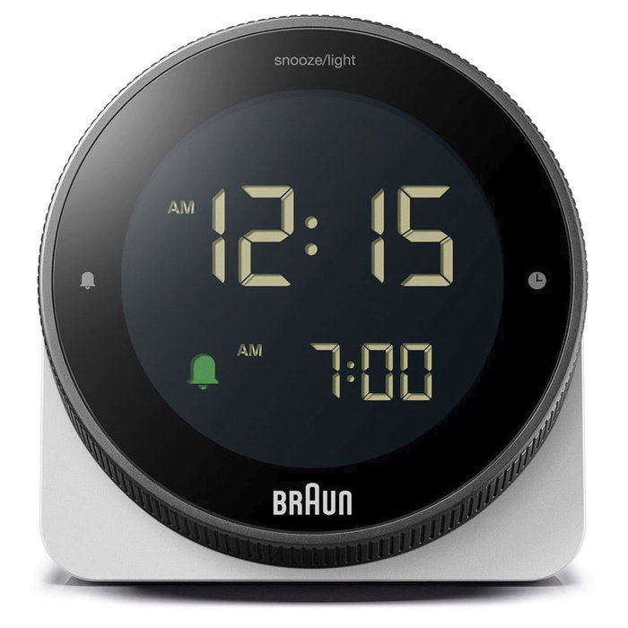Braun BC 24 W DCF Reloj despertador con control por radio, blanco