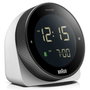 Braun BC 24 W DCF Reloj despertador con control por radio, blanco