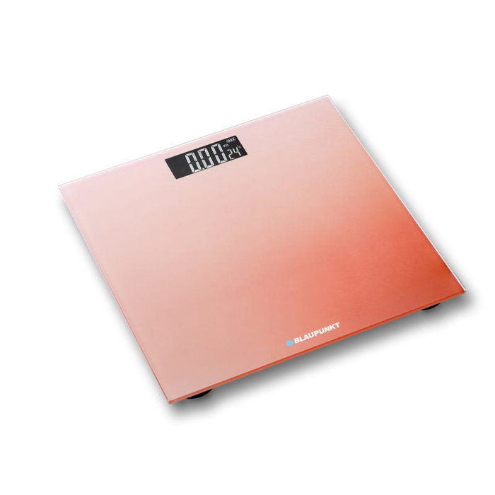 BLAUPUNKT Báscula de Baño Digital con Indicador de Temperatura y Superficie de Cristal Extraplano