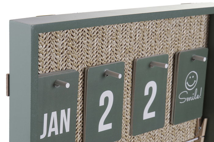 DKD Home Decor Set de 2 Marcos de Fotos con Calendario 30x3x50 cm Surtido