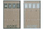 DKD Home Decor Set de 2 Marcos de Fotos con Calendario 30x3x50 cm Surtido