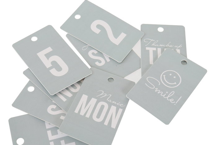 DKD Home Decor Set de 2 Marcos de Fotos con Calendario 30x3x50 cm Surtido