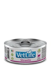 Farmina Vet Life Struvite Gatos Alimento Dietético para Disolución y Prevención de Cálculos, Caja 12x85 gr